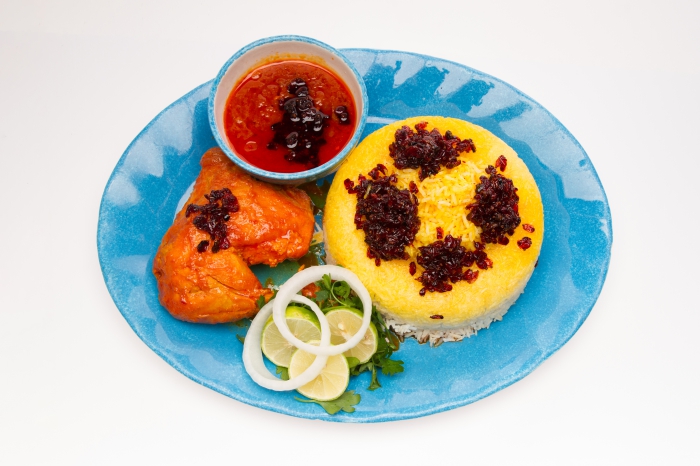 زرشک پلو با مرغ